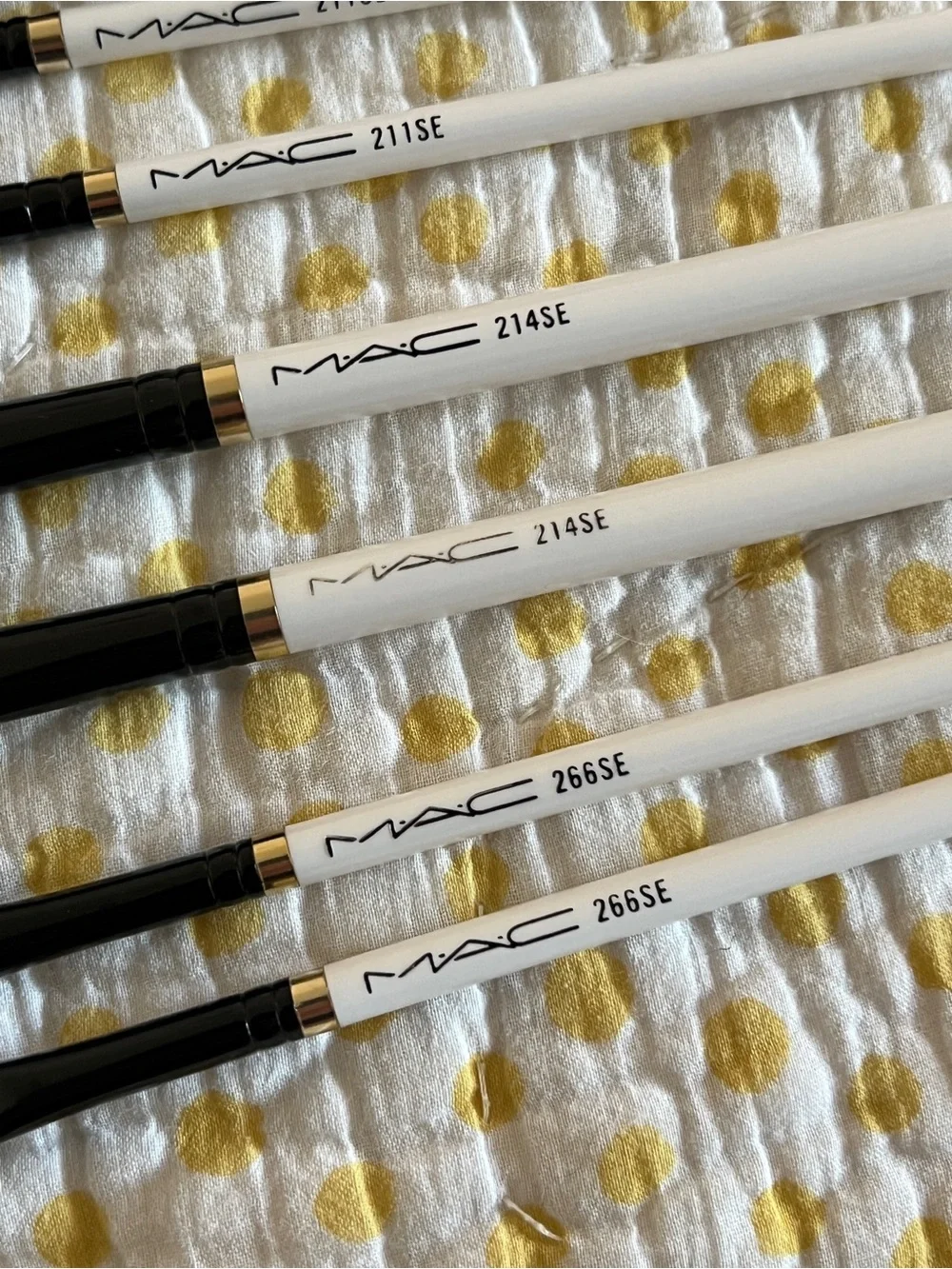 12PC MAC Makeup Brush Set with Clear Zip Pouch